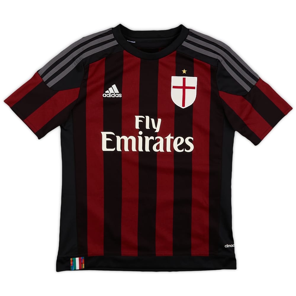 2015-16 AC Milan Home Shirt - 9/10 - (M.Boys)