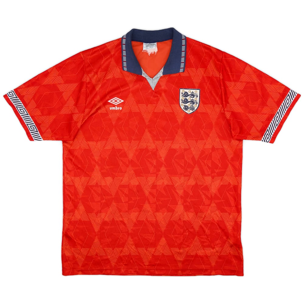 1990-93 England Away Shirt - 8/10 - (L)