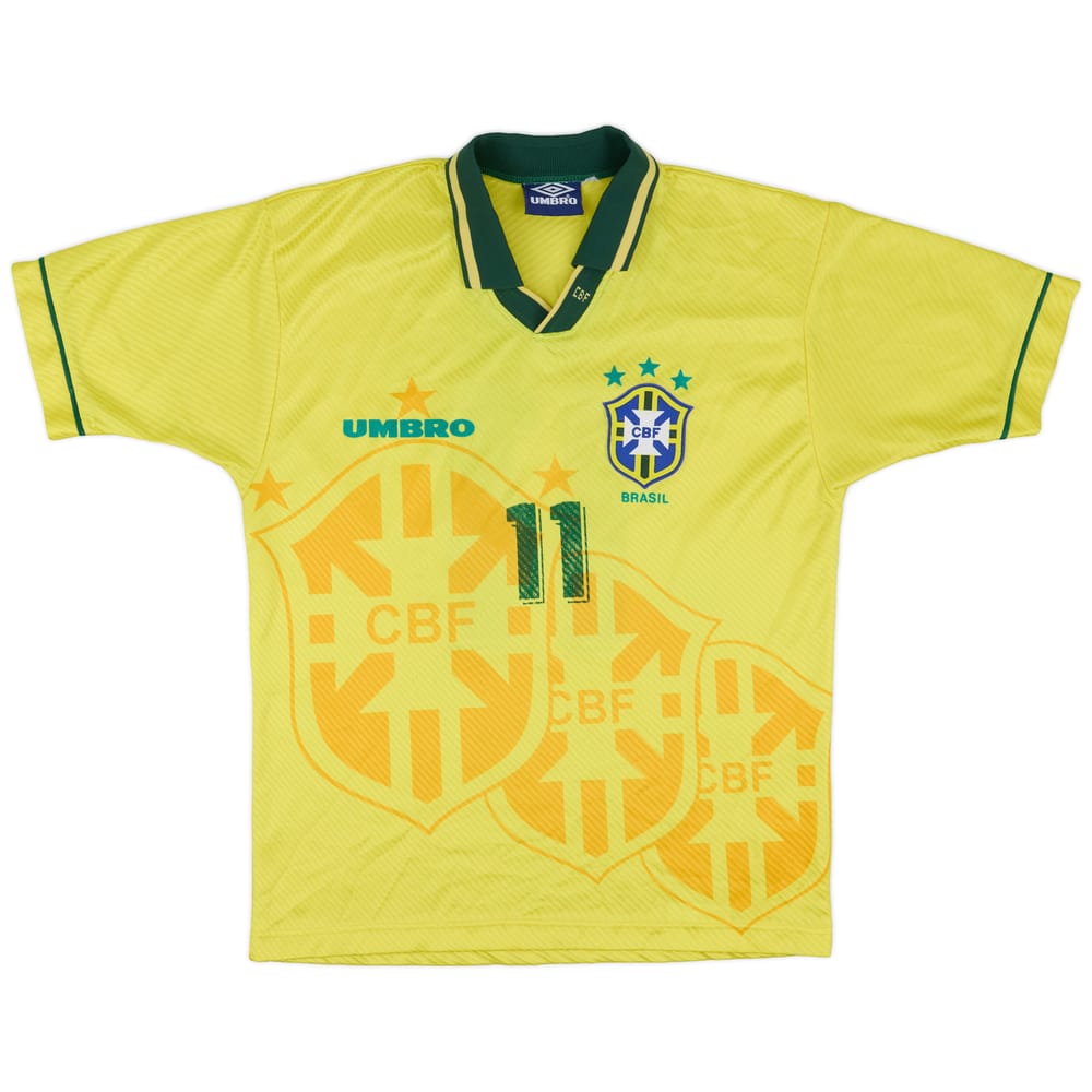 1994 Brazil Home Shirt #11 - 7/10 - (M)