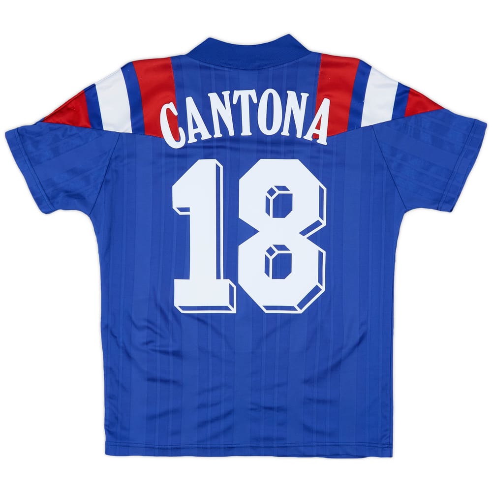 1992-94 France Home Shirt Cantona #18 - 8/10 - (S)
