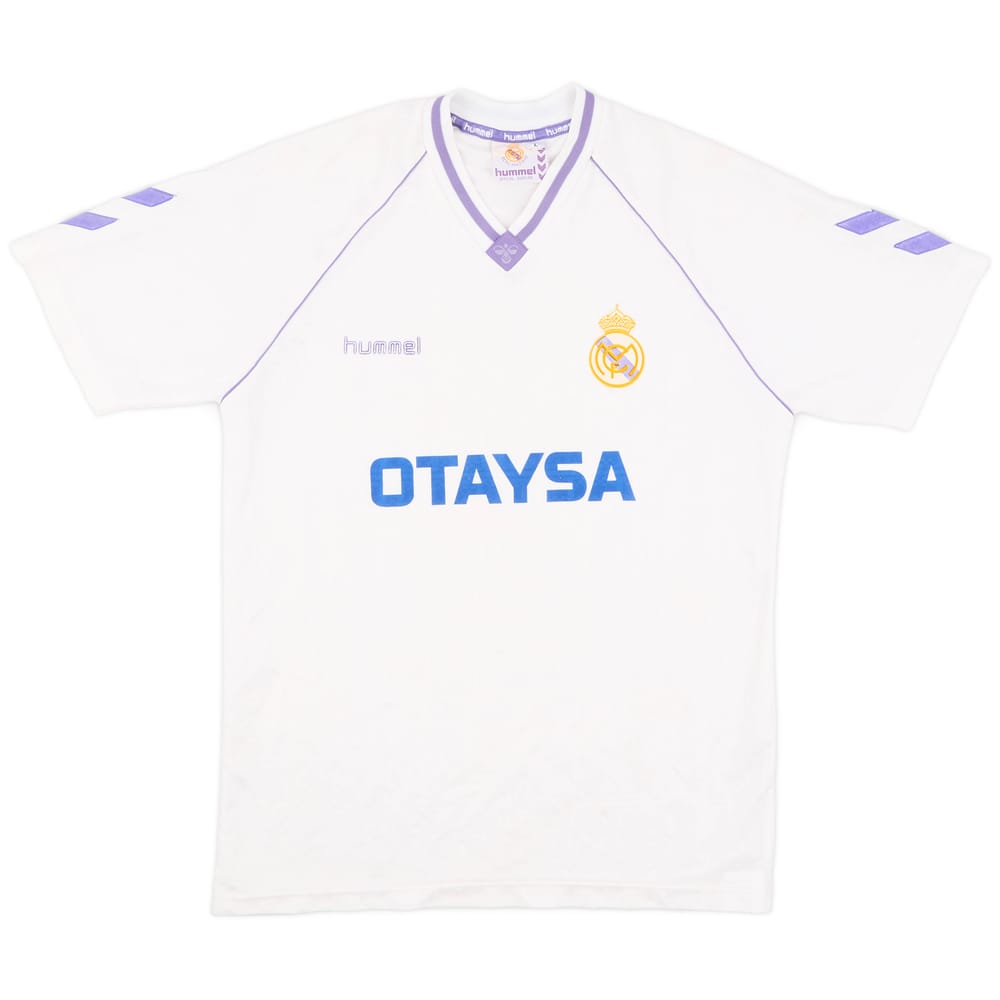 1990-91 Real Madrid Home Shirt - 7/10 - (L)