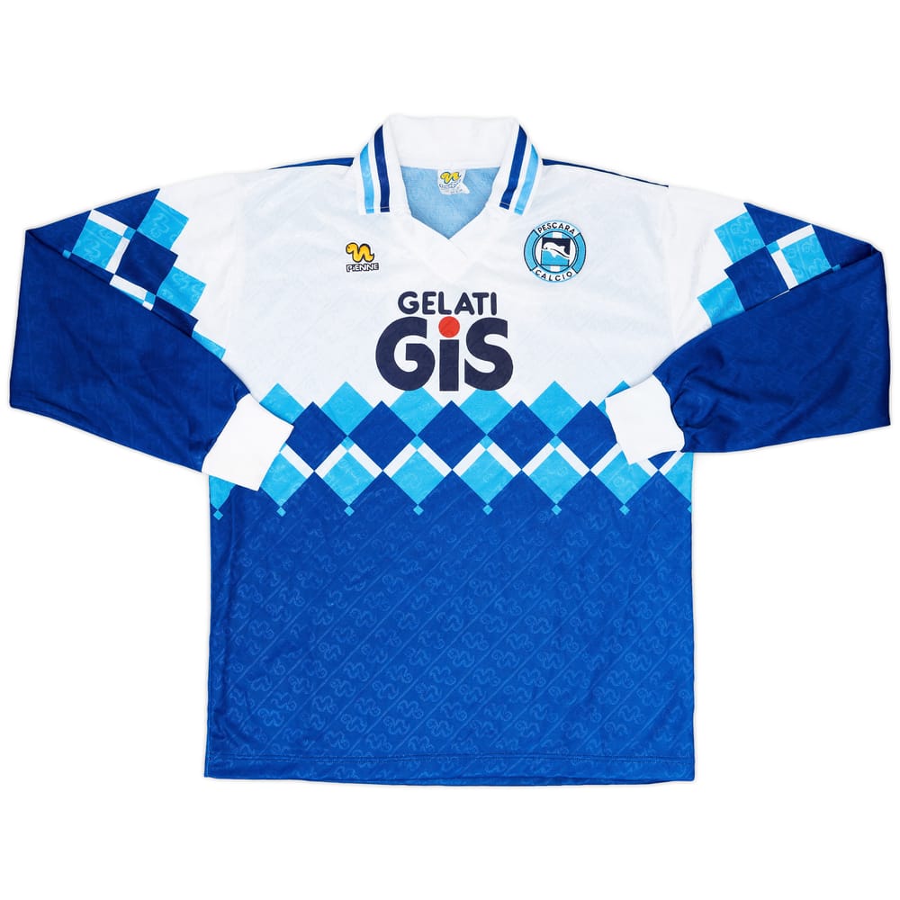 1992-93 Pescara Match Worn Away L/S Shirt #11 (Ferretti)