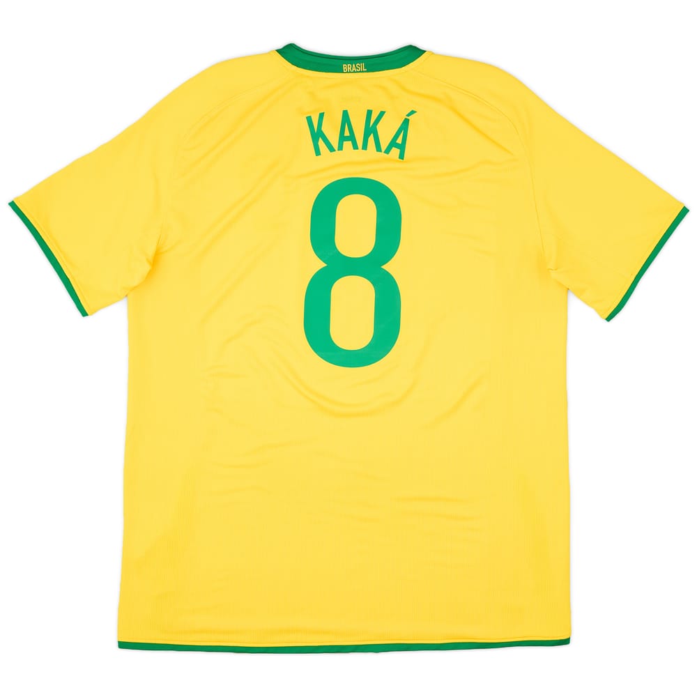 2008-10 Brazil Home Shirt Kaka #8 - 9/10 - (XL)