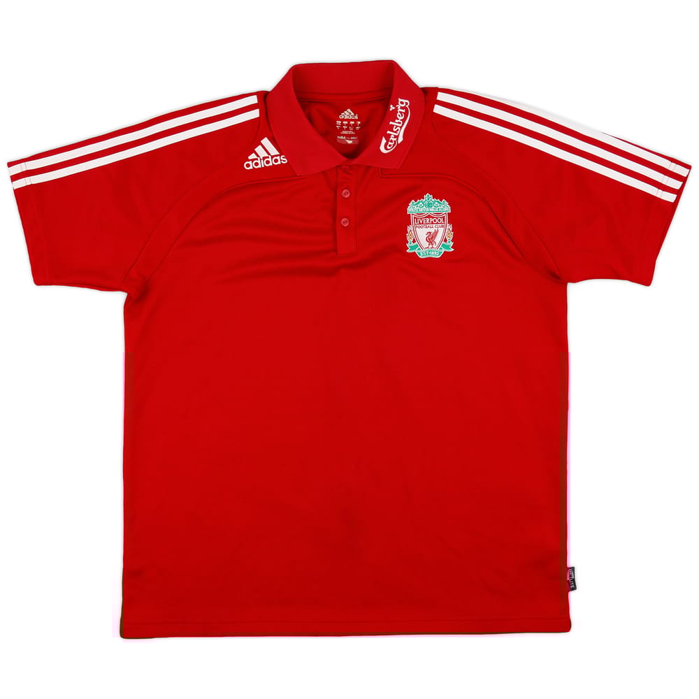 2008-09 Liverpool adidas Polo Shirt - 8/10 - (XL)