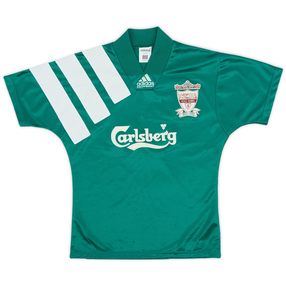 1992-93 Liverpool Centenary Away Shirt - 8/10 - (L.Boys)