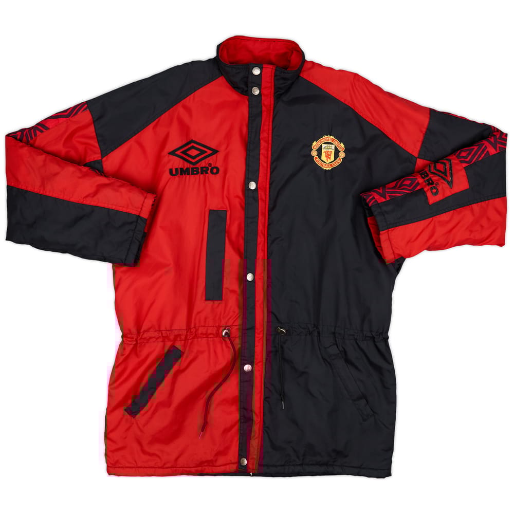 1995-97 Manchester United Umbro Padded Bench Coat - 6/10 - (XL)