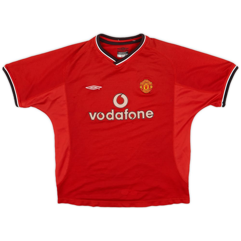 2000-02 Manchester United Home Shirt - 6/10 - (L.Boys)