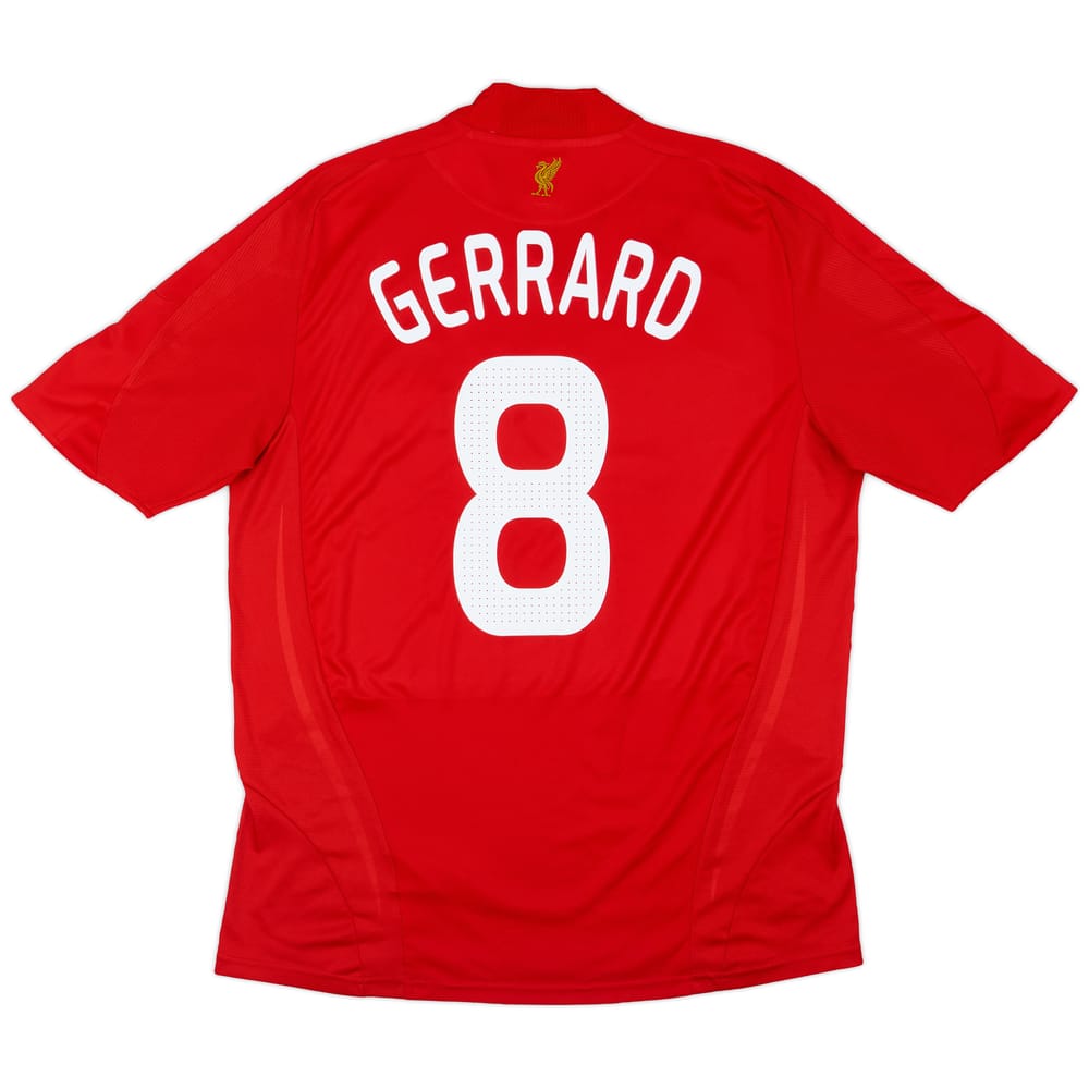 2008-10 Liverpool Home Shirt Gerrard #8 - 6/10 - (L)