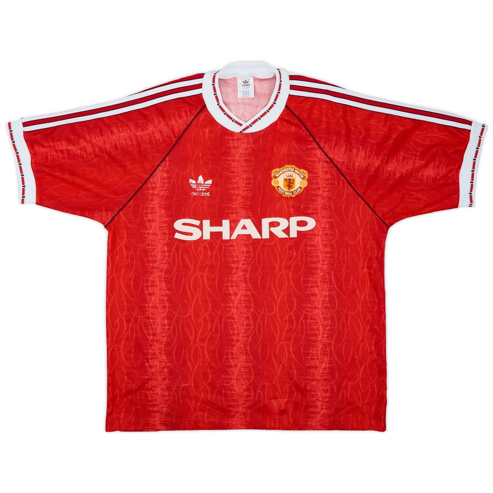 1990-92 Manchester United Home Shirt - 5/10 - (L)