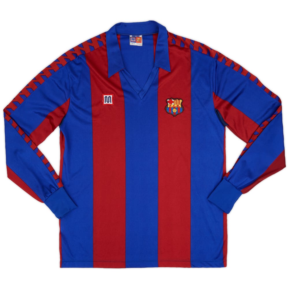 1984-89 Barcelona Home L/S Shirt - 9/10 - (XL)