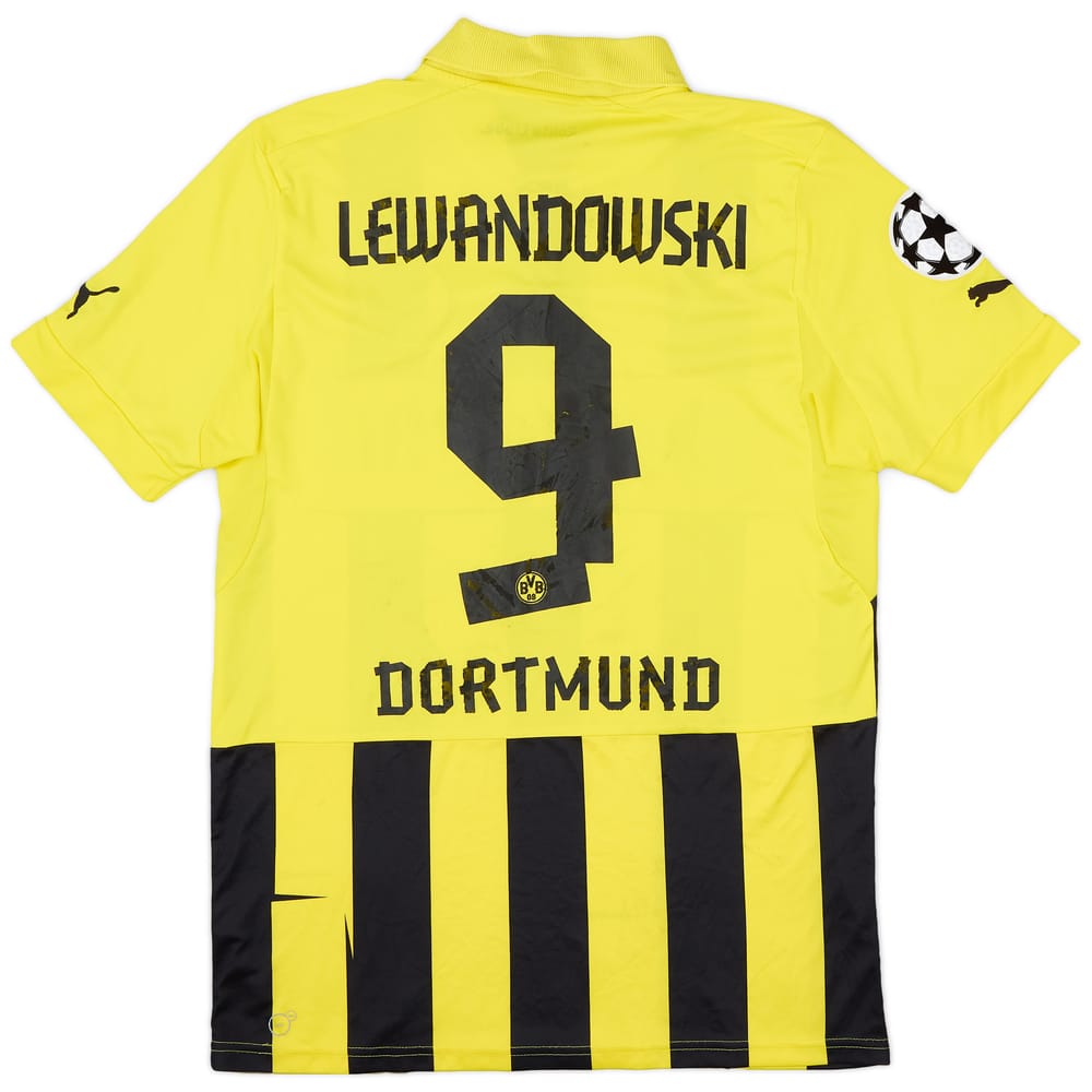 2012-13 Borussia Dortmund European Home Shirt Lewandowski #9 - 5/10 - (L)