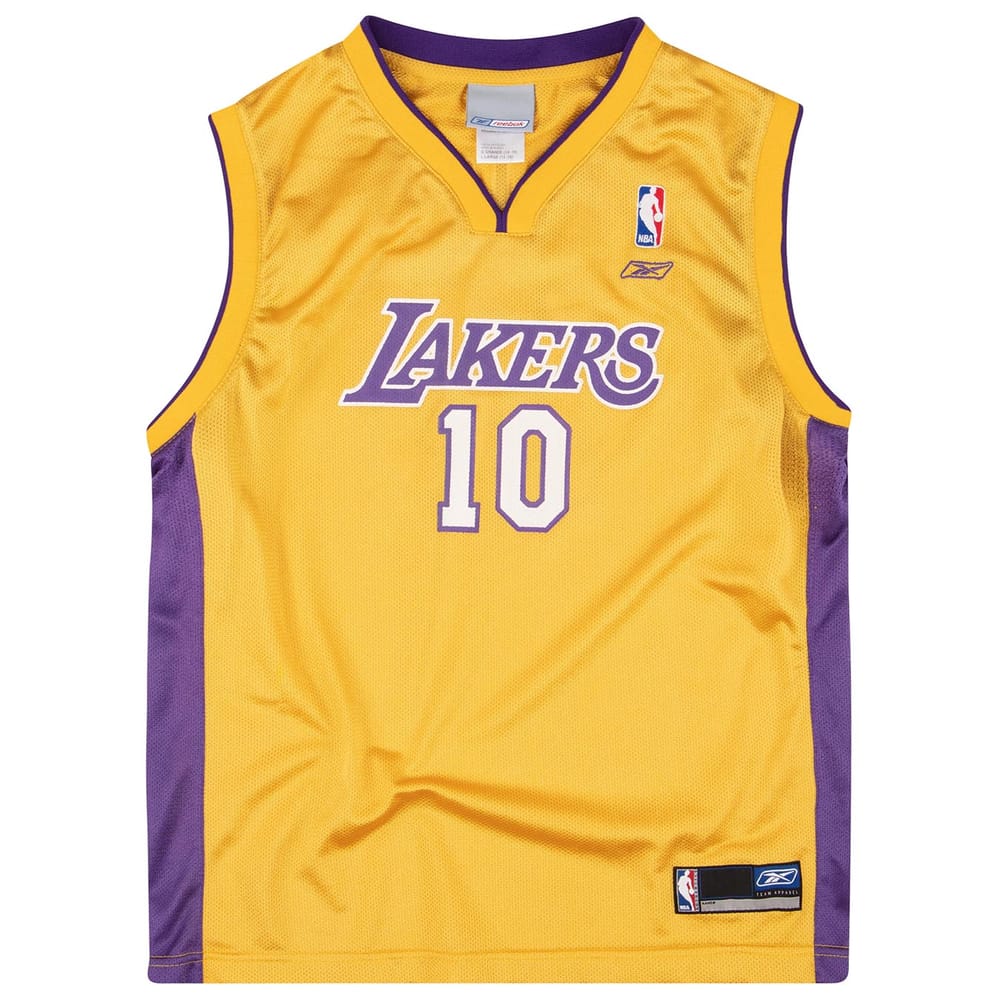 2002-06 LA Lakers Aline #10 Reebok Jersey (Home) Y