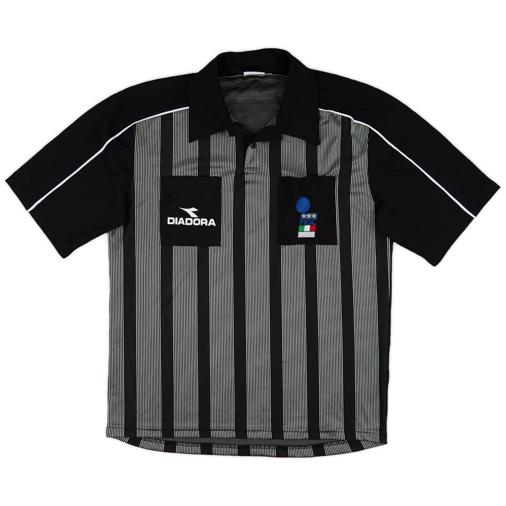 1999-00 Italy FIGC Diadora Referee Shirt - 9/10 - (XL)