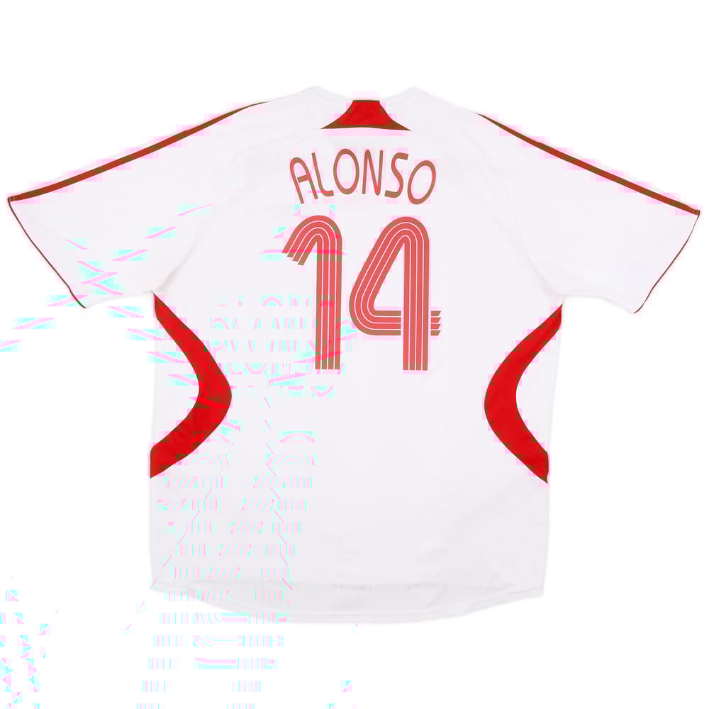 2007-08 Liverpool Away Shirt Alonso #14 - 5/10 - (XXL)