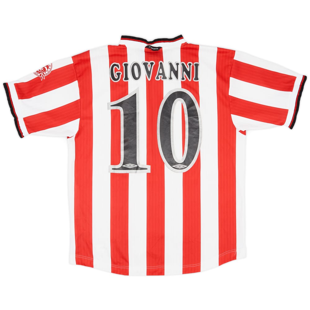 2000-01 Olympiakos Home Shirt Giovanni #10 - 8/10 - (XL)