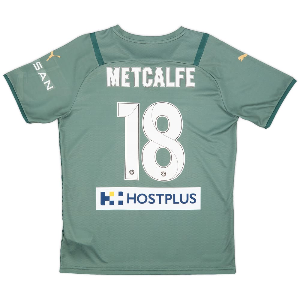 2021-22 Melbourne City Player Issue Away Shirt Metcalfe #18 (M)