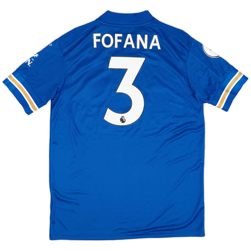 2020-21 Leicester Player Issue Home Shirt Fofana #3 - 8/10 - (M)