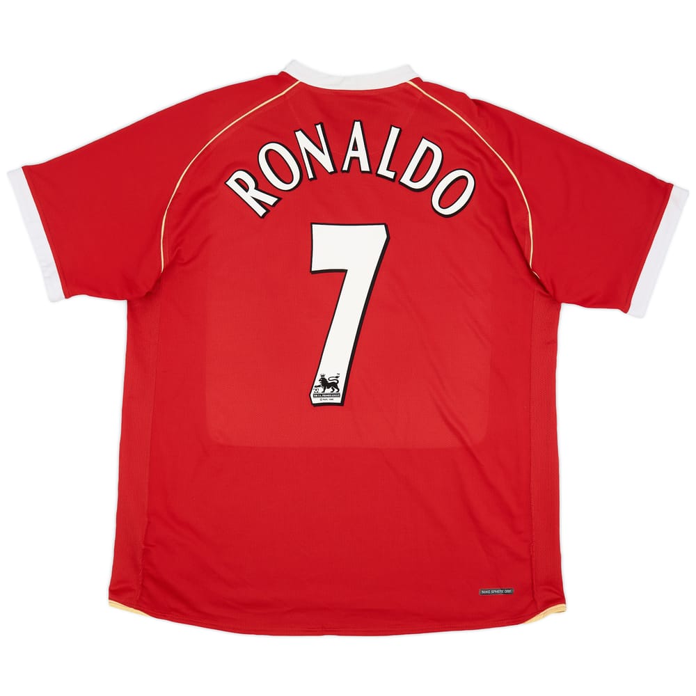 2006-07 Manchester United Home Shirt Ronaldo #7 - 8/10 - (XL)
