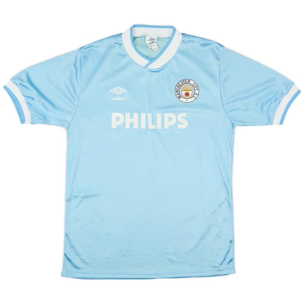 1985-87 Manchester City Home Shirt - 8/10 - (M)