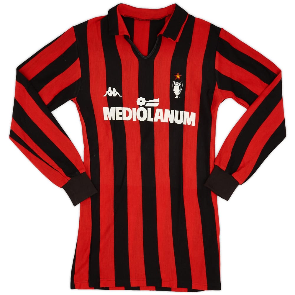 1988-89 AC Milan Home L/S Shirt - 9/10 - (M)