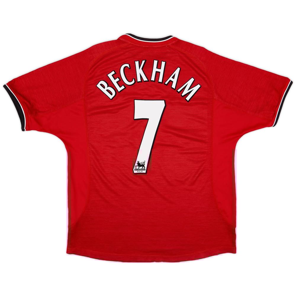 2000-02 Manchester United Home Shirt Beckham #7 - 4/10 - (L)