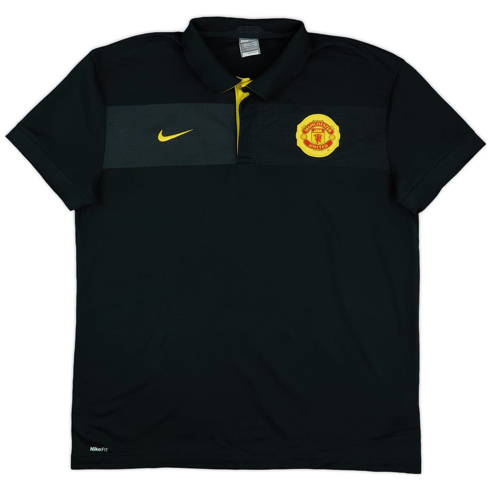 2009-10 Manchester United Nike Polo Shirt - 9/10 - (XXL)