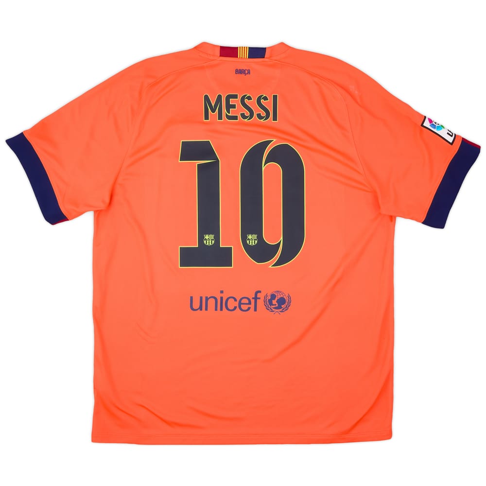 2014-15 Barcelona Away Shirt Messi #10 - 9/10 - (XL)