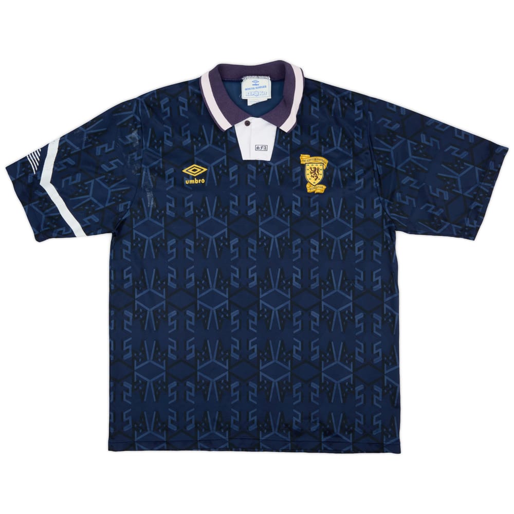 1991-94 Scotland Home Shirt - 7/10 - (XL)