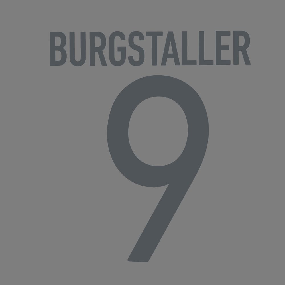 2021-22 St Pauli Third Burgstaller #9 Name Set
