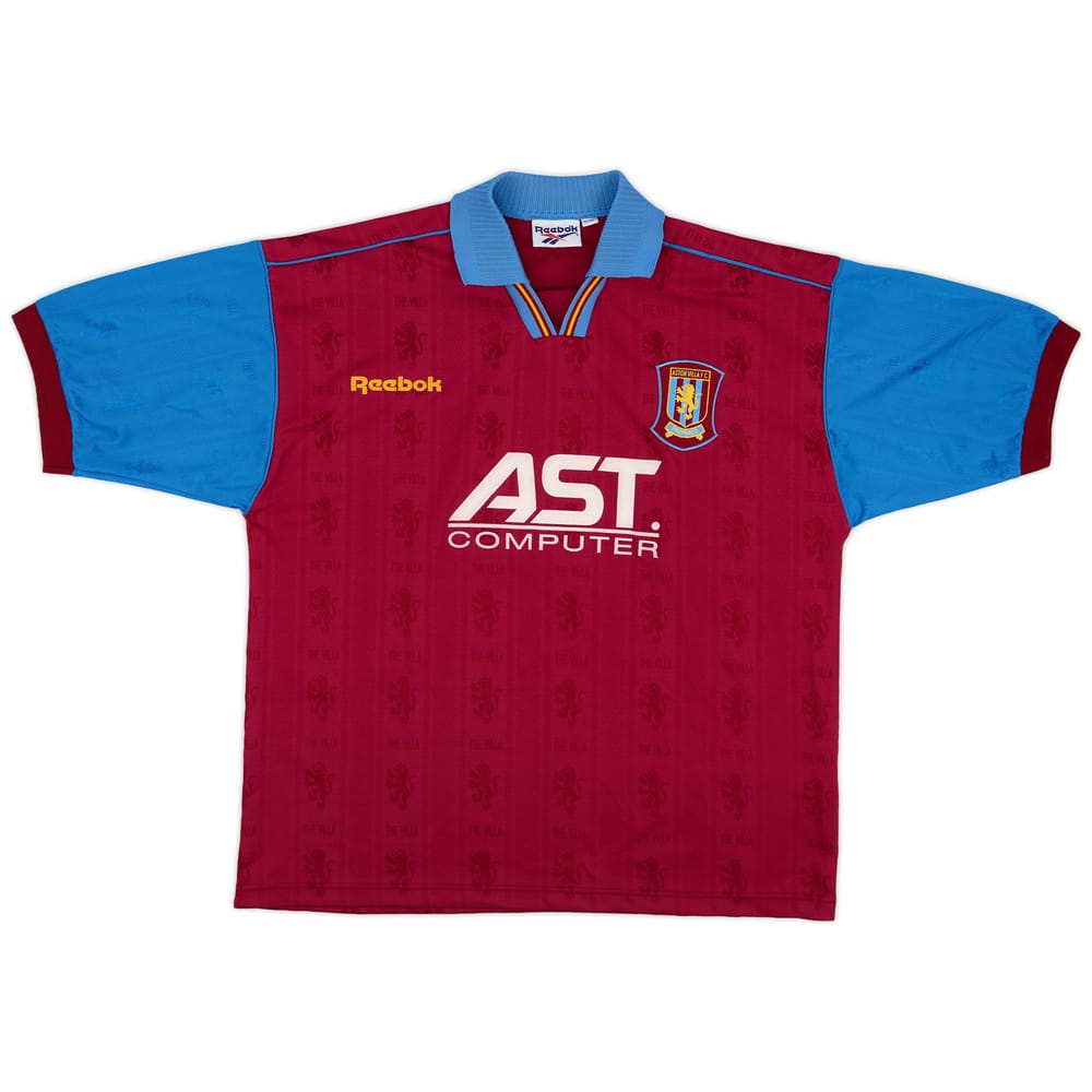 1995-97 Aston Villa Home Shirt - 7/10 - (XL)