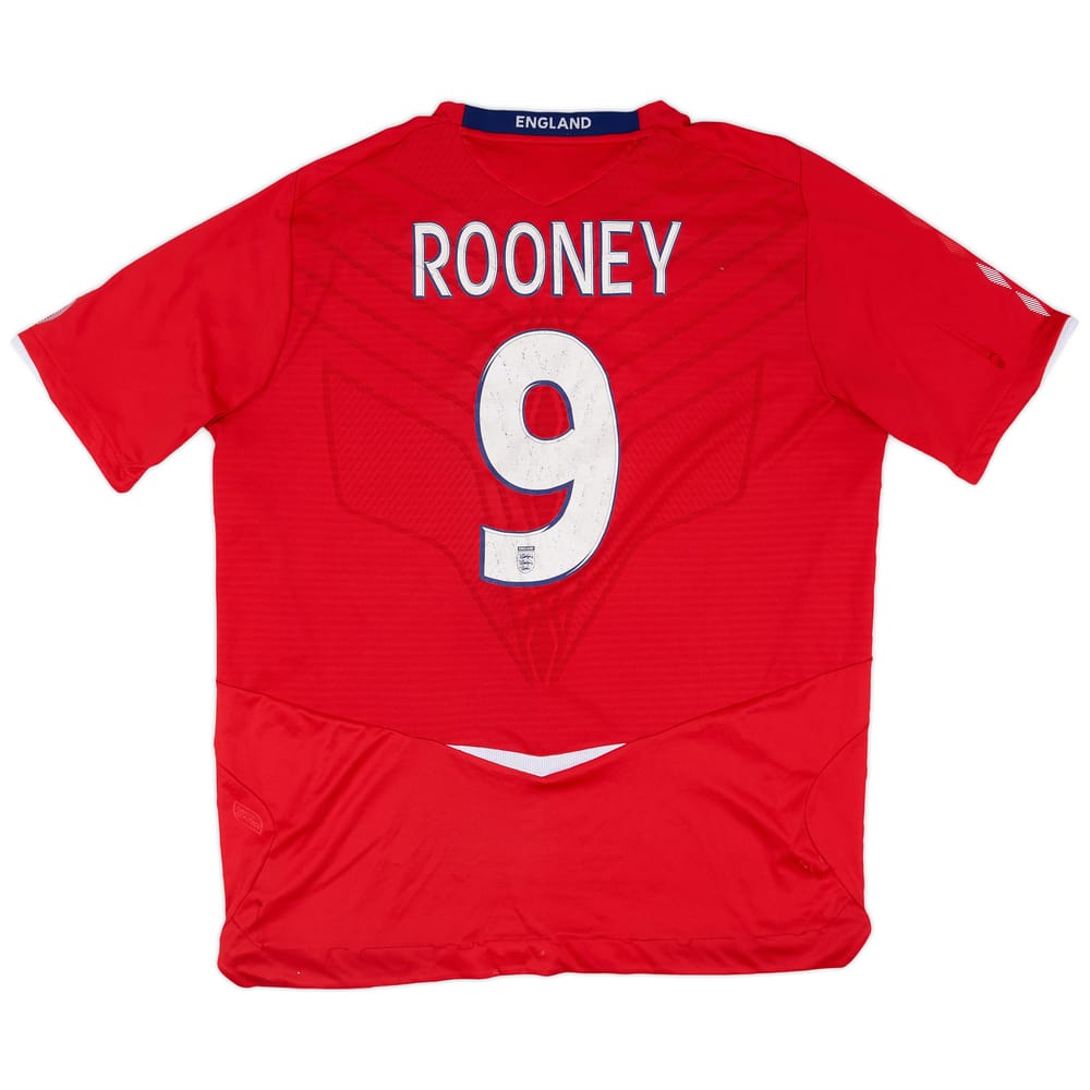 2008-10 England Away Shirt Rooney #9 - 4/10 - (XL)