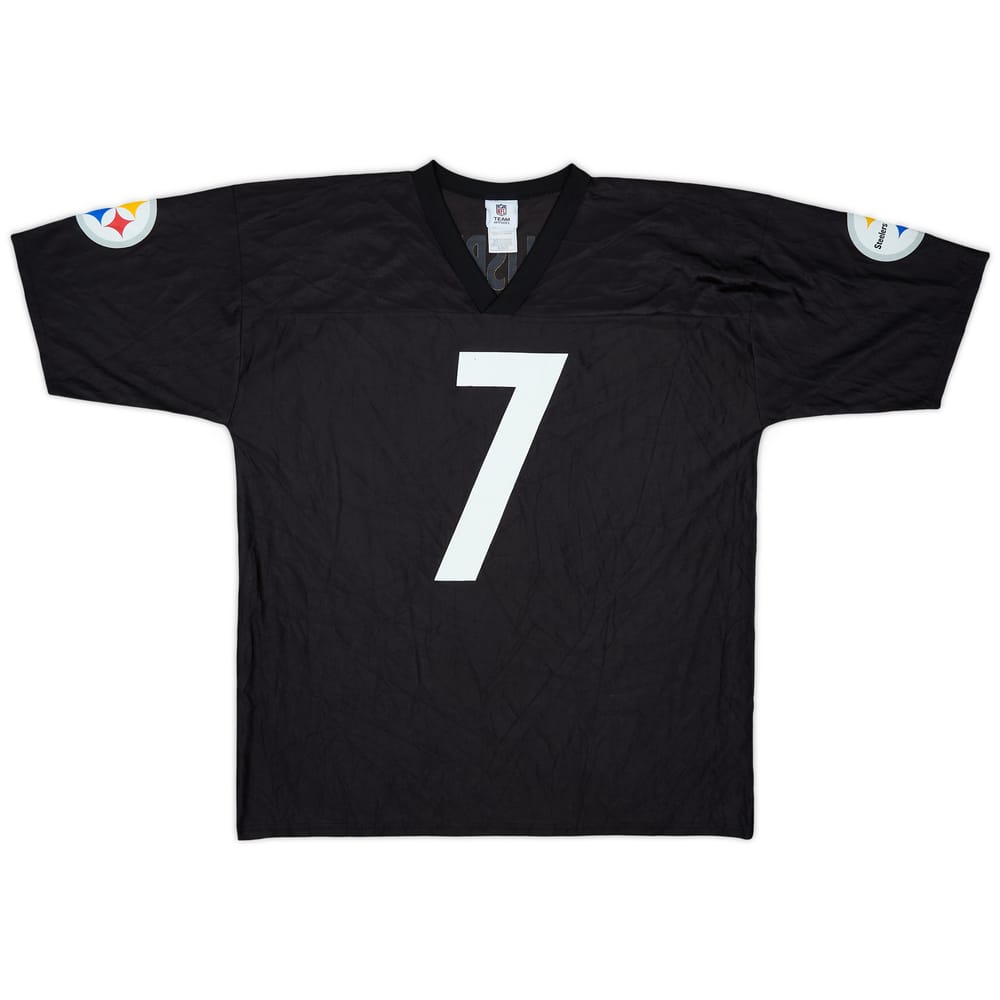2008-11 Pittsburgh Steelers Roethlisberger #7 NFL Replica Home Jersey - 8/10 - (XL)