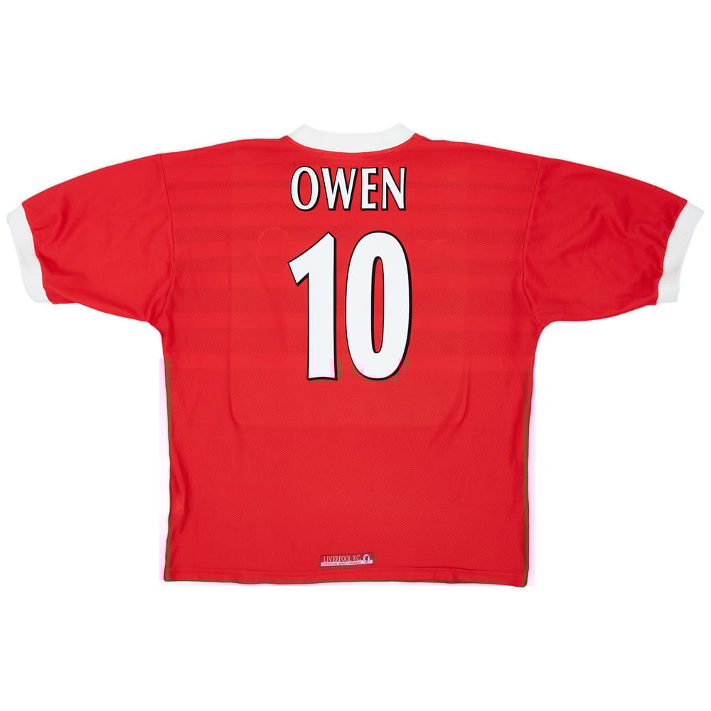 1998-00 Liverpool Home Shirt Owen #10 - 9/10 - (XL)