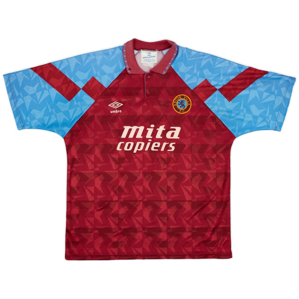 1990-92 Aston Villa Home Shirt - 8/10 - (XL)