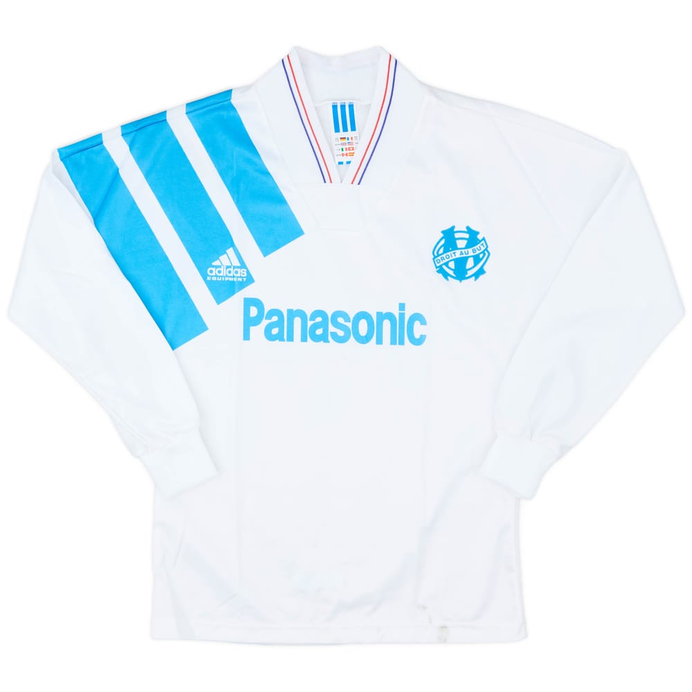 1991-92 Olympique Marseille Home L/S Shirt - 6/10 - (XS)