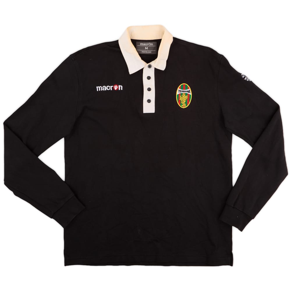 2000s Ternana Macron Rugby Polo L/S Shirt - 5/10 - (M)