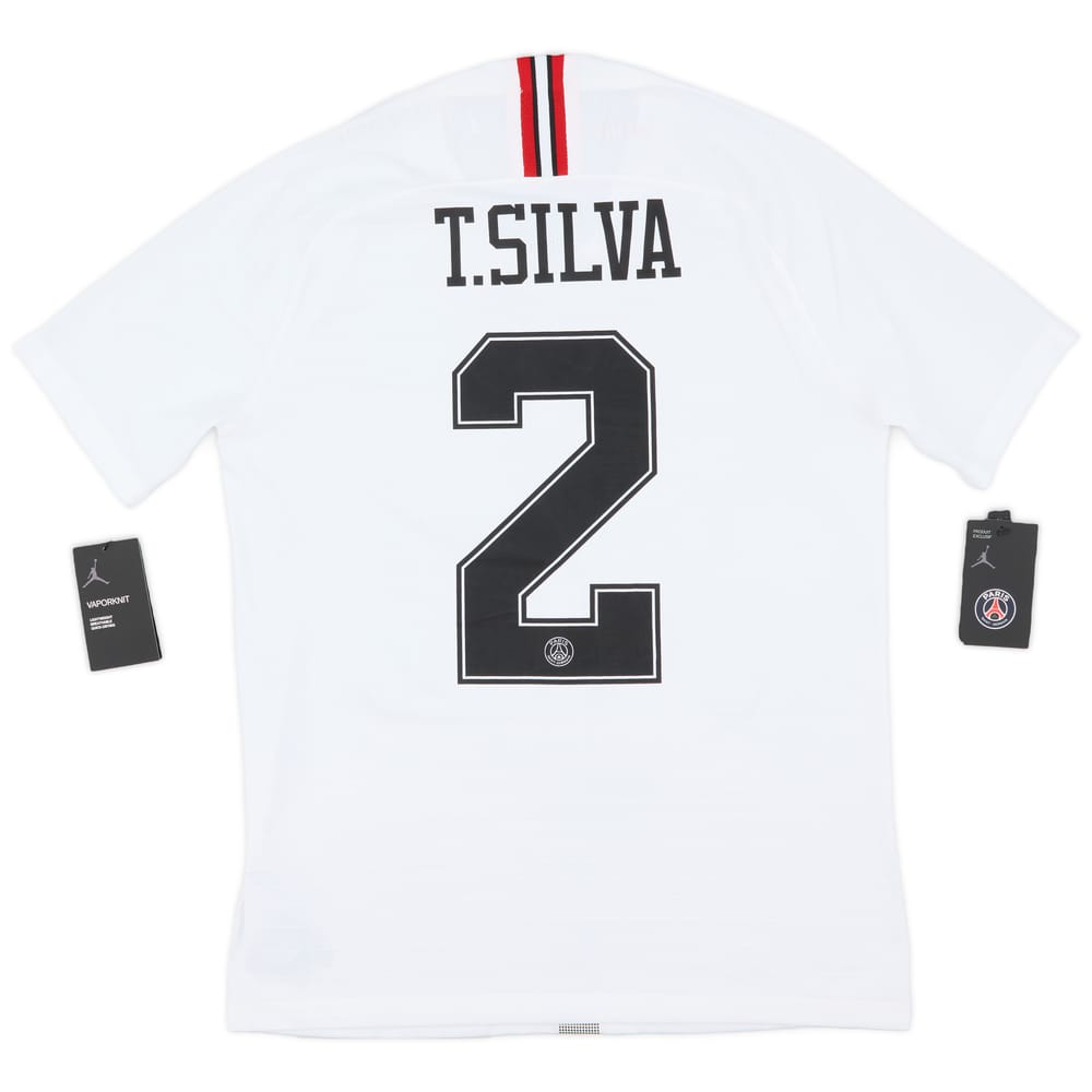 2018-19 Paris Saint-Germain Authentic European Away Shirt T. Silva #2 (M)