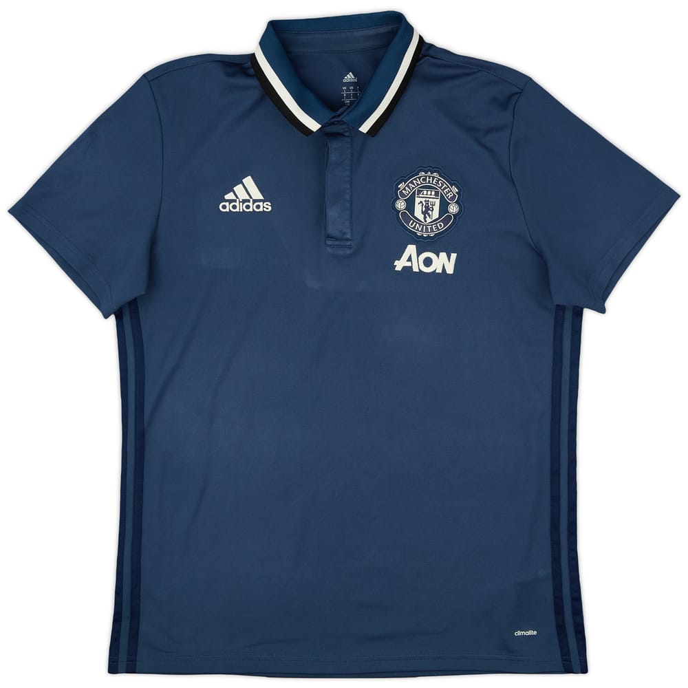 2016-17 Manchester United adidas Polo Shirt - 9/10 - (L)