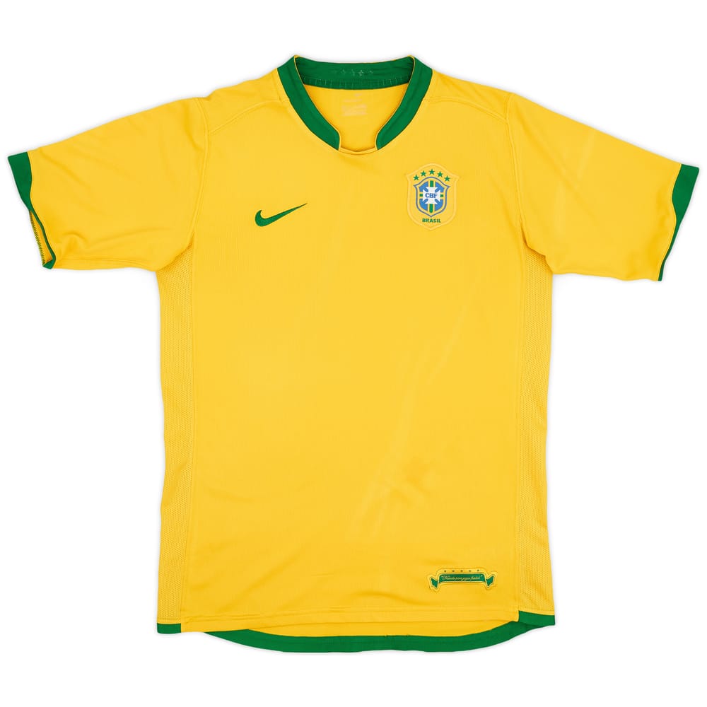 2006-08 Brazil Home Shirt - 6/10 - (XL.Boys)