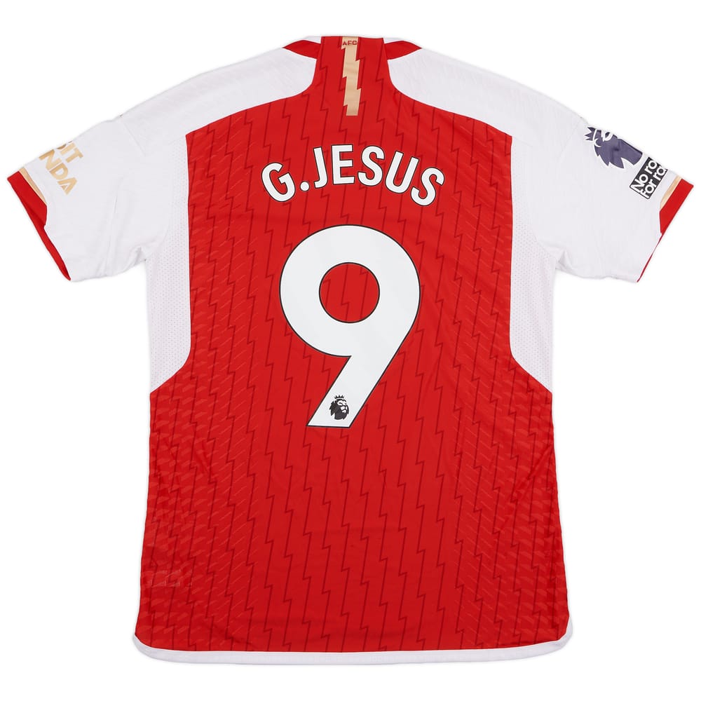 2023-24 Arsenal Match Issue Home Shirt G. Jesus #9