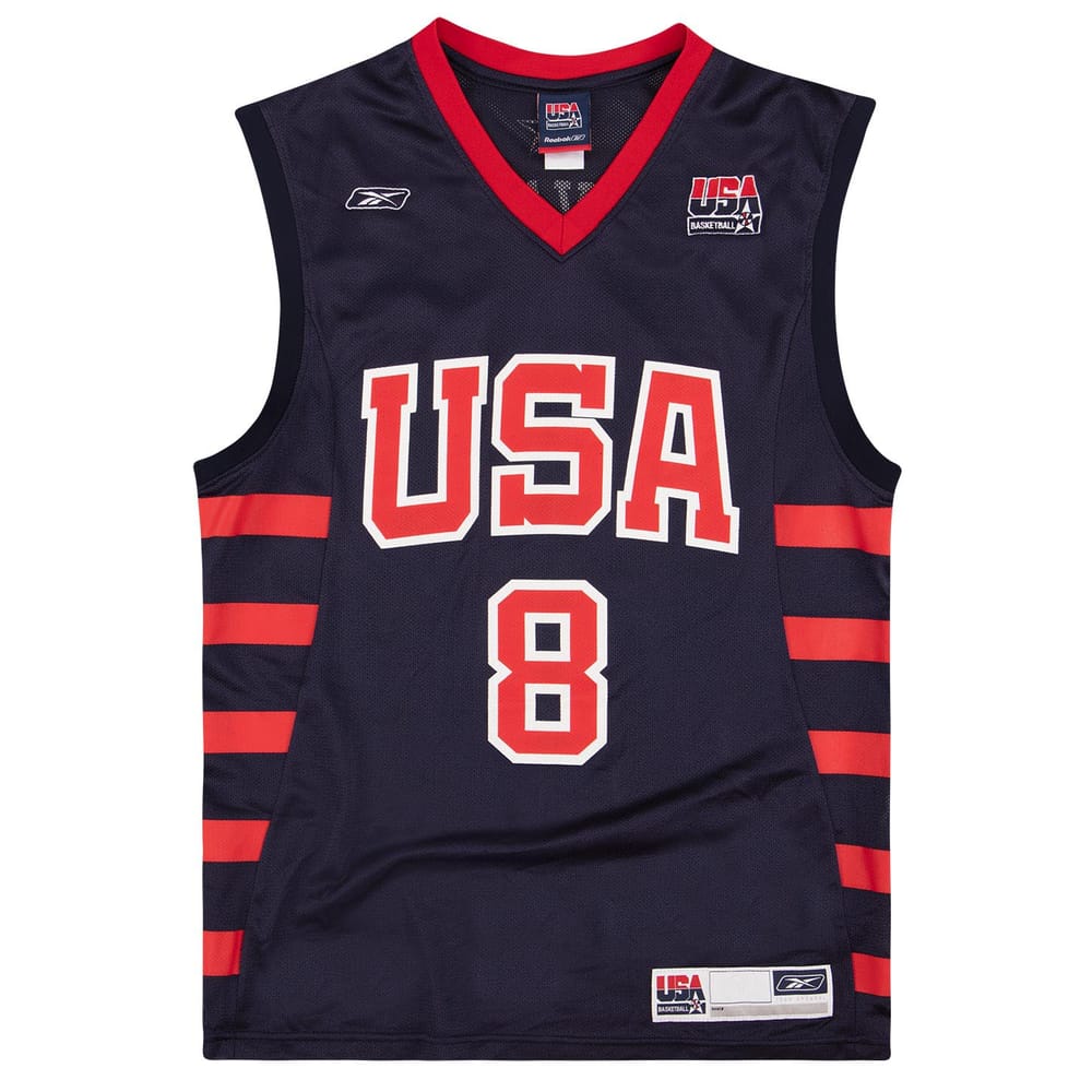 2004 USA Bryant #8 Reebok Jersey (Away) M