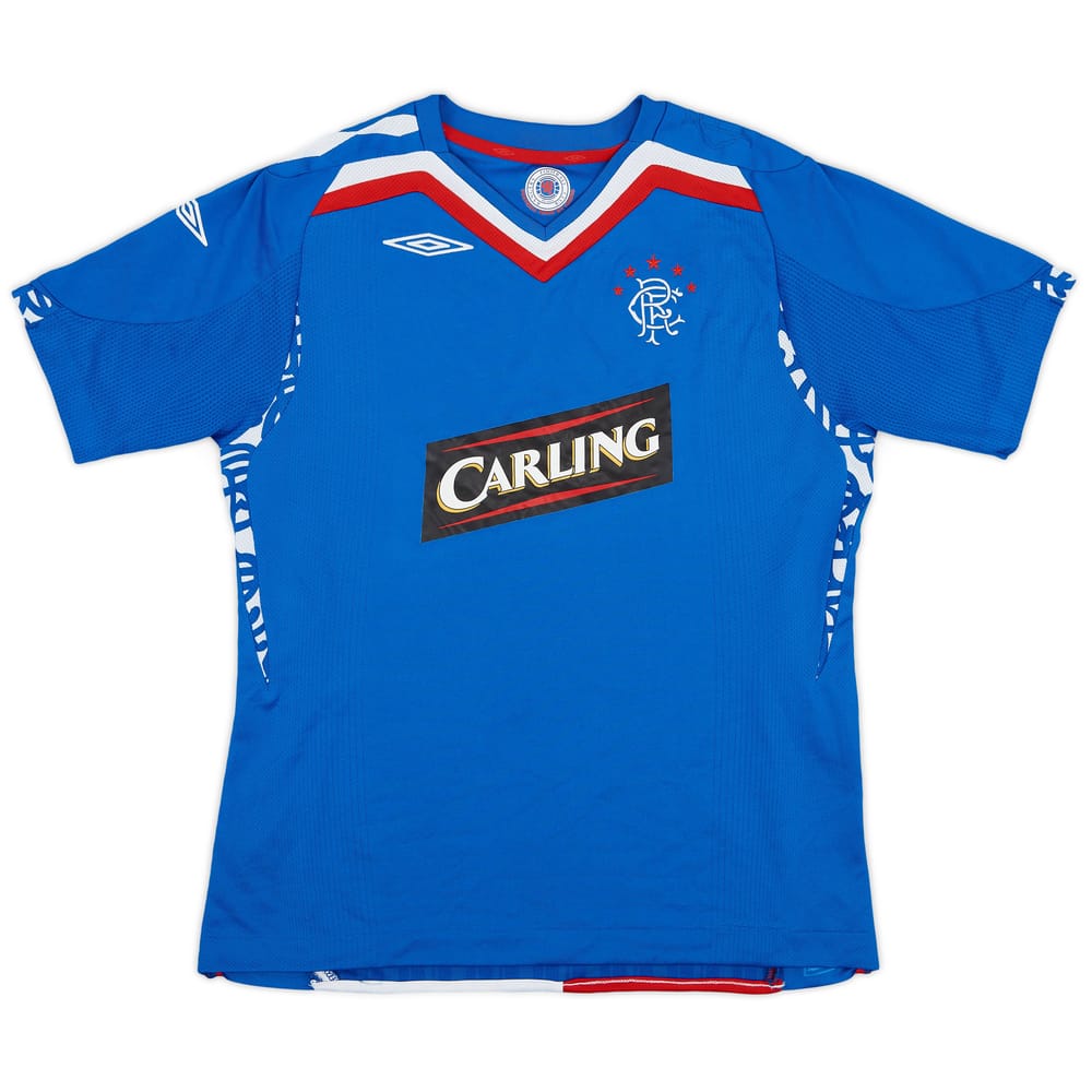 2007-08 Rangers Home Shirt - 8/10 - (XL.Boys)