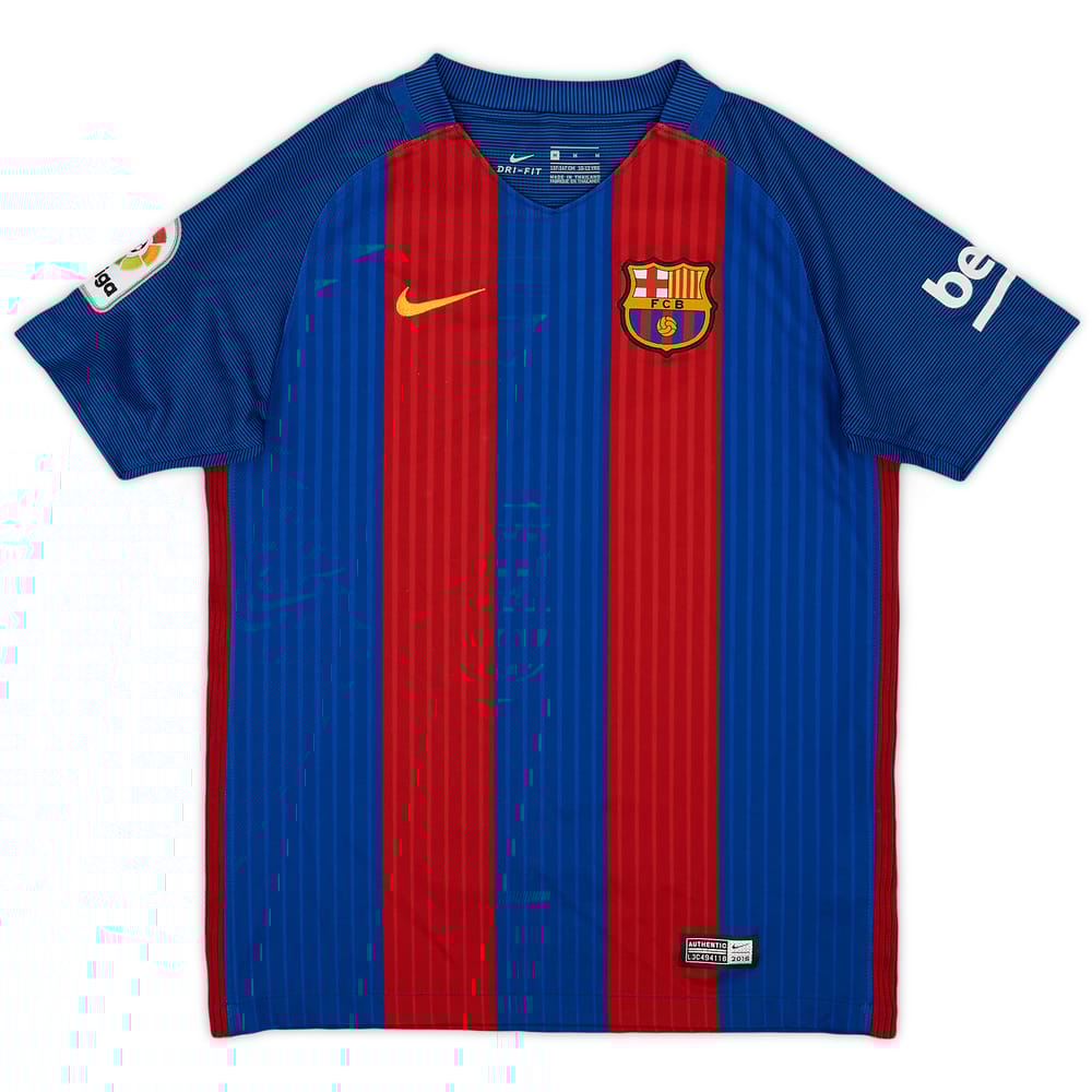2016-17 Barcelona Home Shirt - 9/10 - (M.Boys)