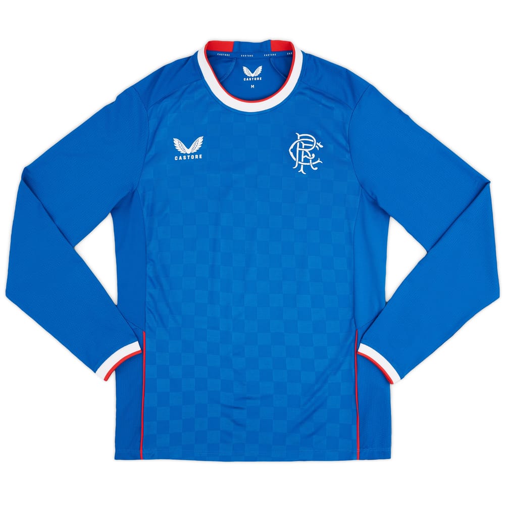 2022-23 Rangers Authentic Home L/S Shirt - As New - (XL)