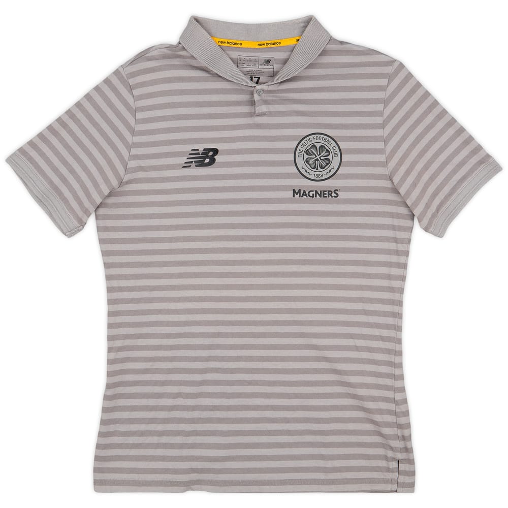 2017-18 Celtic New Balance Polo Shirt - 8/10 - (M)