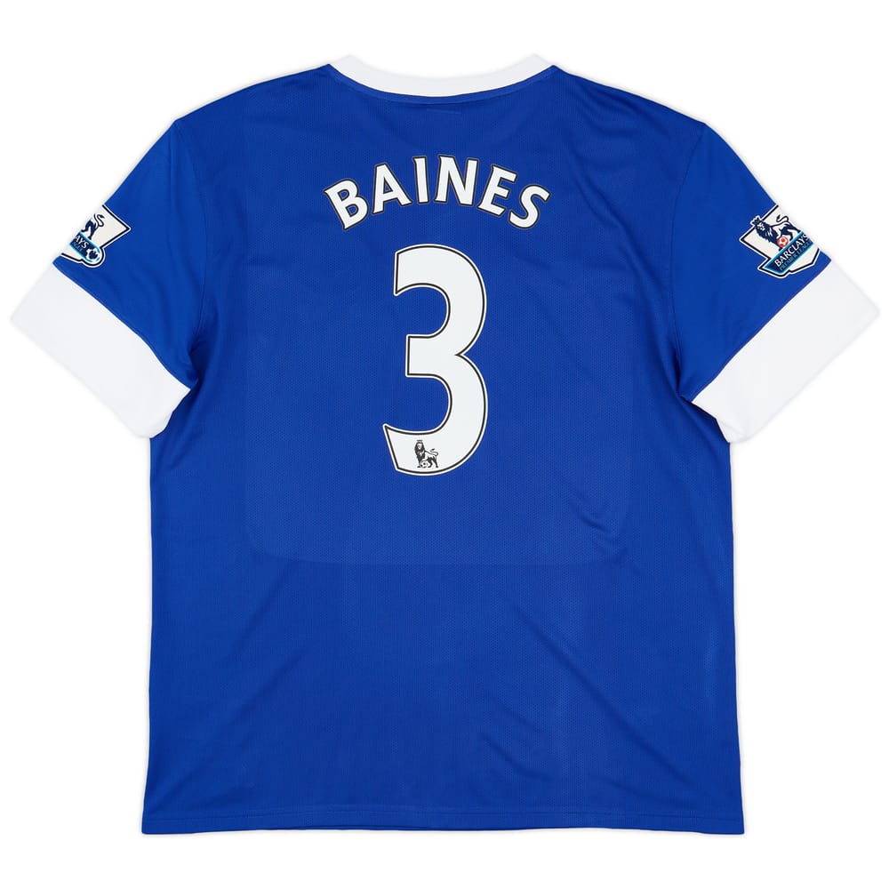 2012-13 Everton Home Shirt Baines #3 - 9/10 - (XL)