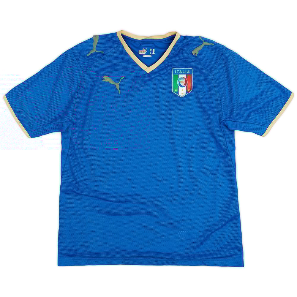 2007-08 Italy Home Shirt - 8/10 - (XL.Boys)