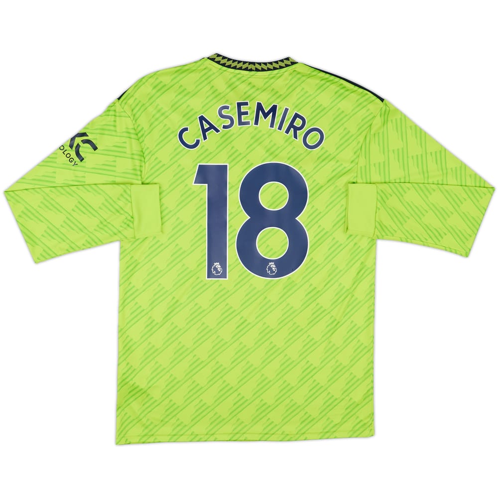 2022-23 Manchester United Third L/S Shirt Casemiro #18 - 8/10 - (M)