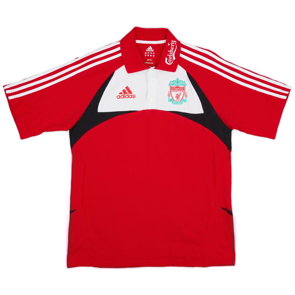 2007-08 Liverpool adidas Polo Shirt - 9/10 - (S)