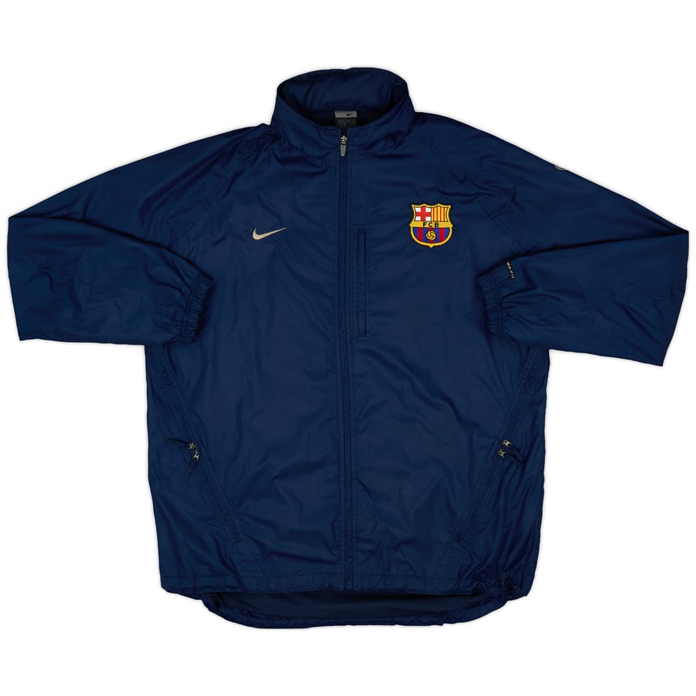 2003-04 Barcelona Nike Hooded Rain Jacket - 7/10 - (XL)